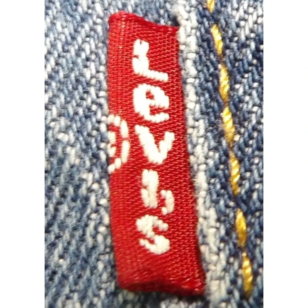 Levis 527 Slim Bootcut Jeans Men 30x30 Blue Denim Light Wash Red Tab Casual Work